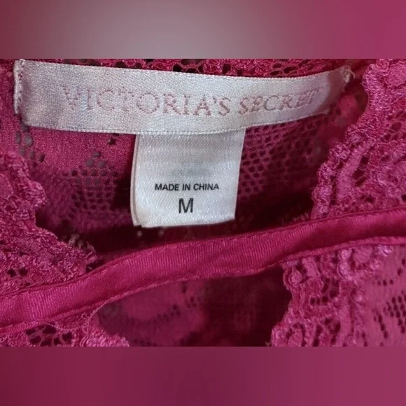 Victoria's Secret Pink Nylon Lace Sheer Floral - Picture 3 of 4